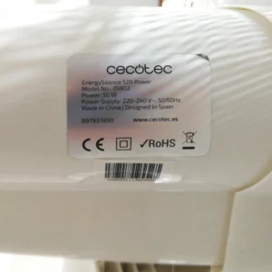 Ventilador de pie CECOTEC EnergySilence 500, elegante, de color blanco en venta en cabauoportunitats.com