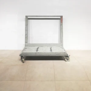 Carro per a transport mercaderies metàl·lic (121x62x117cm) de segona mà