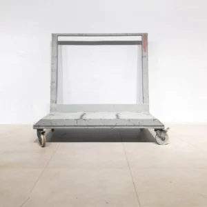 Carro per a transport mercaderies metàl·lic (121x62x117cm) de segona mà