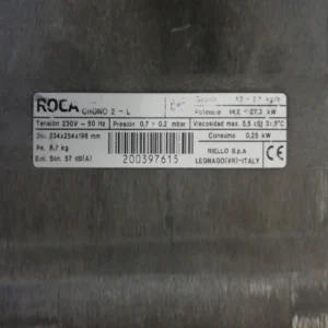 Cremador de caldera ROCA CRONO 2-L de segona mà procedent d'una empresa en tancament