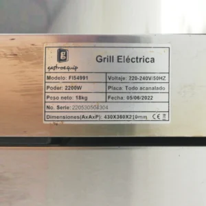 Plancha grill GASTROEQUIP FL54991 perfecta para bar, restaurante, hotel... de segunda mano