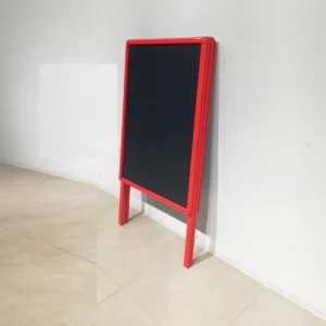 Pissarra doble cara feta de fusta (74x48x140cm) per a guix de segona mà