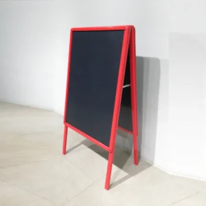 Pissarra doble cara feta de fusta (74x48x140cm) per a guix de segona mà