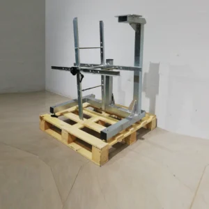 Enrotllador de cable (80x61x102cm) fet d'acer procedent d'una empresa en tancament