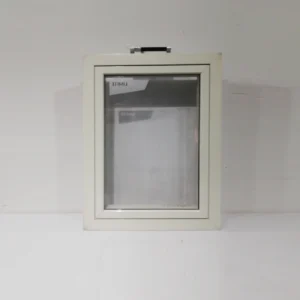 Ventana con marco y cristal (60x7x80 cm) hecha de PVC de segunda mano en buen estado