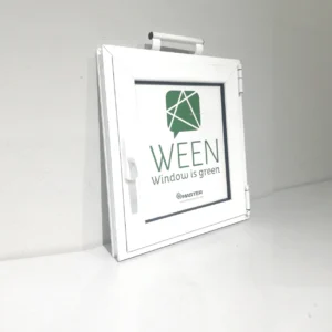 Ventana con marco (61x8x54 cm) hecha de PVC de segunda mano en buen estado