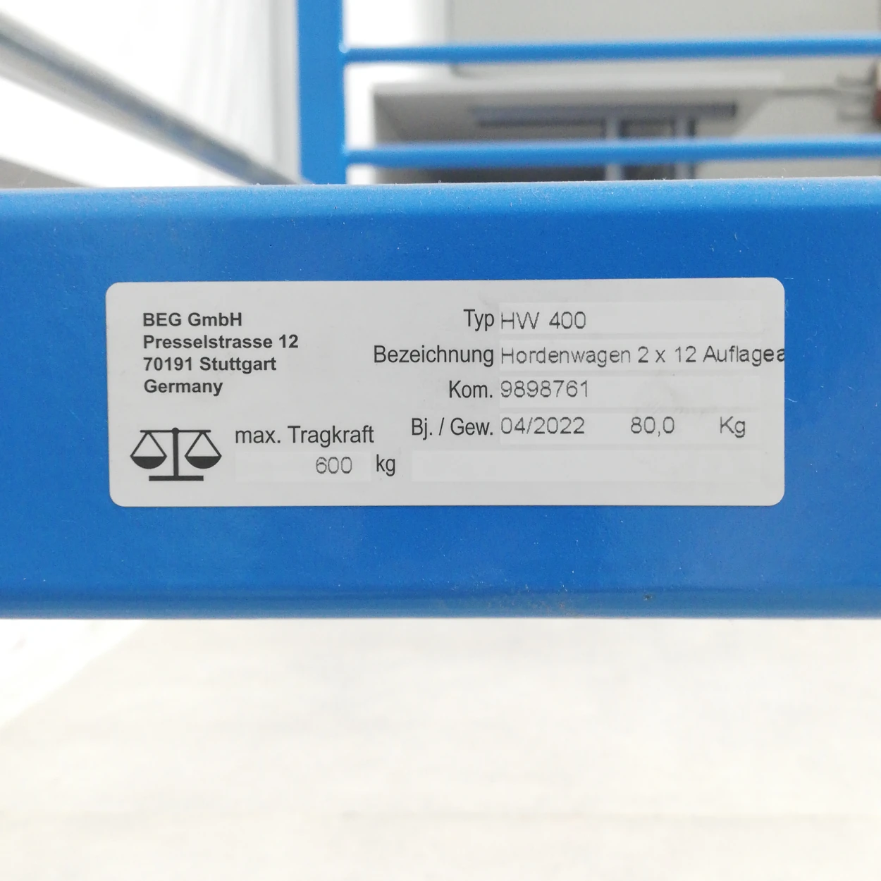 Carro d'assecat EUROKRAFT amb 12 compartiments nou procedent d'un final d'estoc