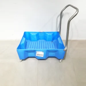 Carro amb cubeta per a recollir líquids de segona mà en bon estat