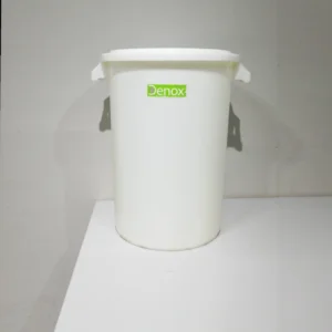 Cubo para basura con tapa de plástico (ø52x67cm) de 130 litros
