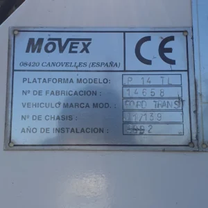 Camió amb plataforma IVECO DAILY 16m d'alçada de treball de segona mà en venda a cabauoportunitats.com