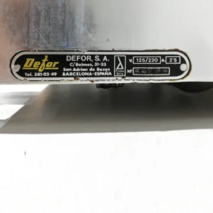 Màquina talla-embotits DEFOR amb diàmetre del disc de ø25cm de segona mà