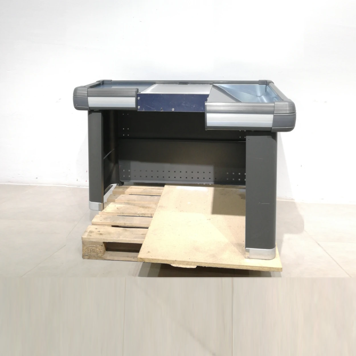 Mesa en L caja tienda (149x98x92cm) de ocasiรณn perfecta para tienda, almacรฉn, supermercadoโฆ