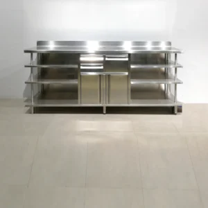 Mueble para cafetera INFRICO 245x60x116 cm de ocasión Fabricado en chapa de acero inoxidable