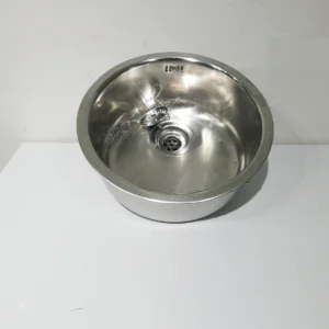 Pica rodona d'acer inoxidable FRANKE de ø43X20cm amb aixeta de segona mà