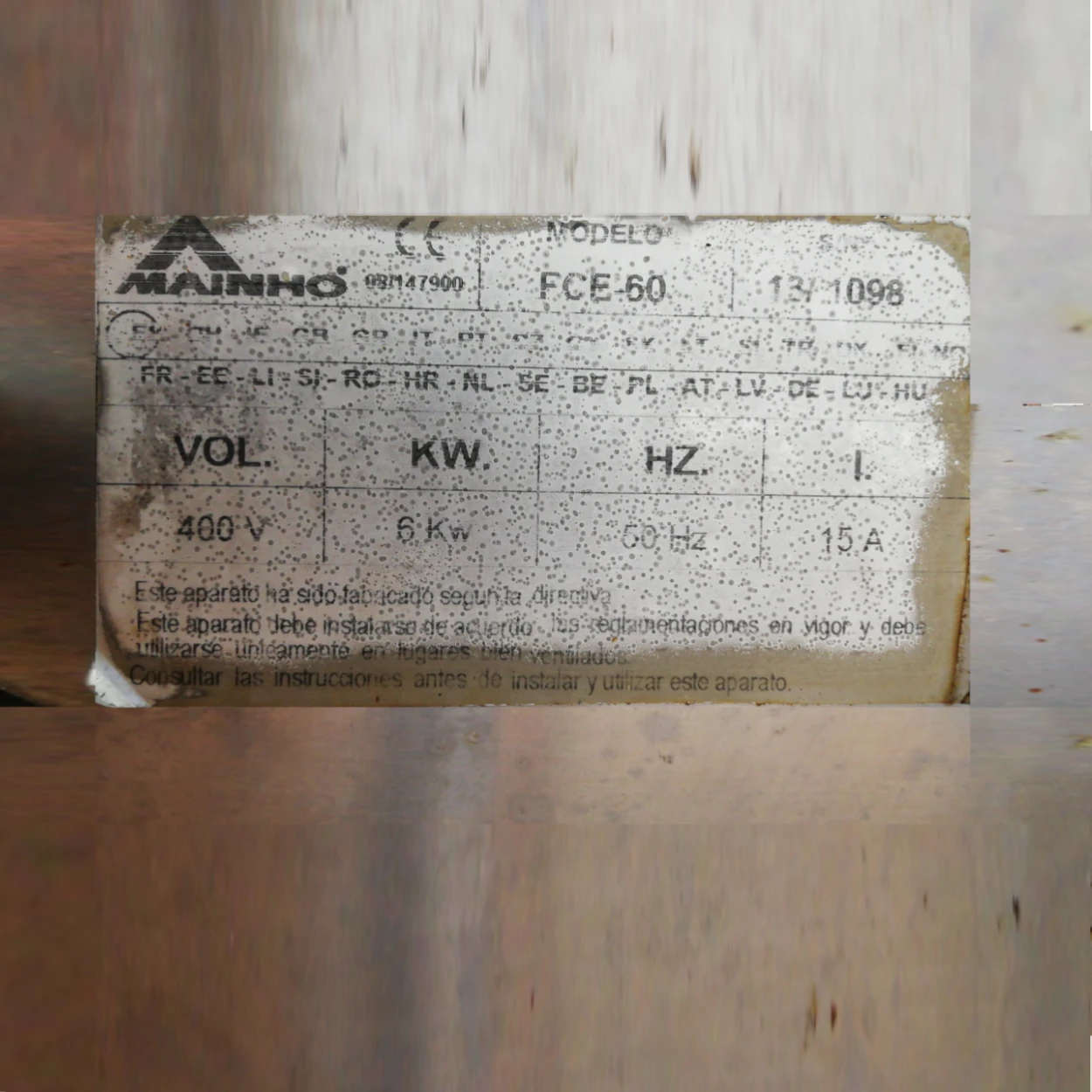 Plancha elรฉctrica MAINHO FCE-60 de ocasiรณn de cromo duro perfecta para bar, restaurante, hotel...