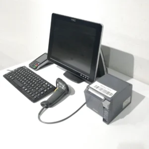 Tpv táctil FEC AP-3615 incluye impresora, lector de códigos, teclado y datáfono