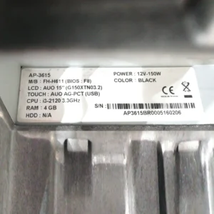 Tpv táctil FEC AP-3615 incluye impresora, lector de códigos, teclado y datáfono