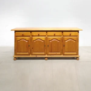 Aparador de madera (200x40x87cm) con 4 puertas y 4 cajones de gran calidad y resistencia