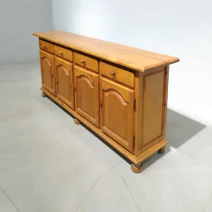 Aparador de madera (200x40x87cm) con 4 puertas y 4 cajones de gran calidad y resistencia