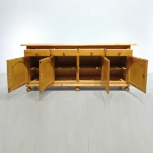 Aparador de madera (200x40x87cm) con 4 puertas y 4 cajones de gran calidad y resistencia