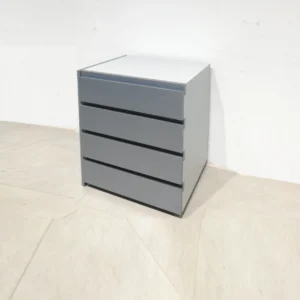 Cajonera gris (58x50x65cm) de ocasión con 4 cajones en muy buen estado