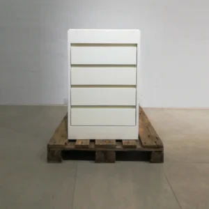 Calaixera blanc (50x50x80cm) d'ocasió amb 4 calaixos en molt bon estat