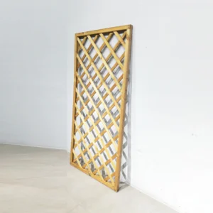 Gelosia de fusta de 90x5x180cm, perfecte per tancar jardins, separar espais, decorar..
