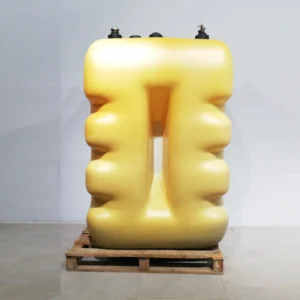 Depósito de gasoil de 1000 litros 105x65x177cm de segunda mano en buen estado