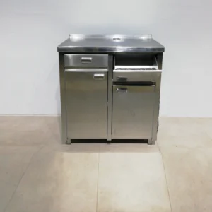 Mueble para cafetera 95x57x110cm de ocasiรณn Fabricado en chapa de acero inoxidable de gran calidad
