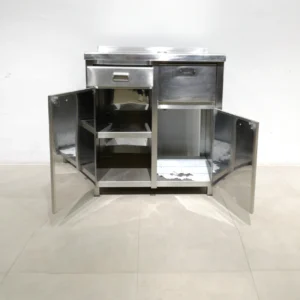 Mueble para cafetera 95x57x110cm de ocasiรณn Fabricado en chapa de acero inoxidable de gran calidad