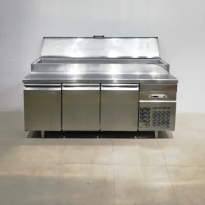 Taula freda amanides de doble obertura (196x70x103cm) de segona mà