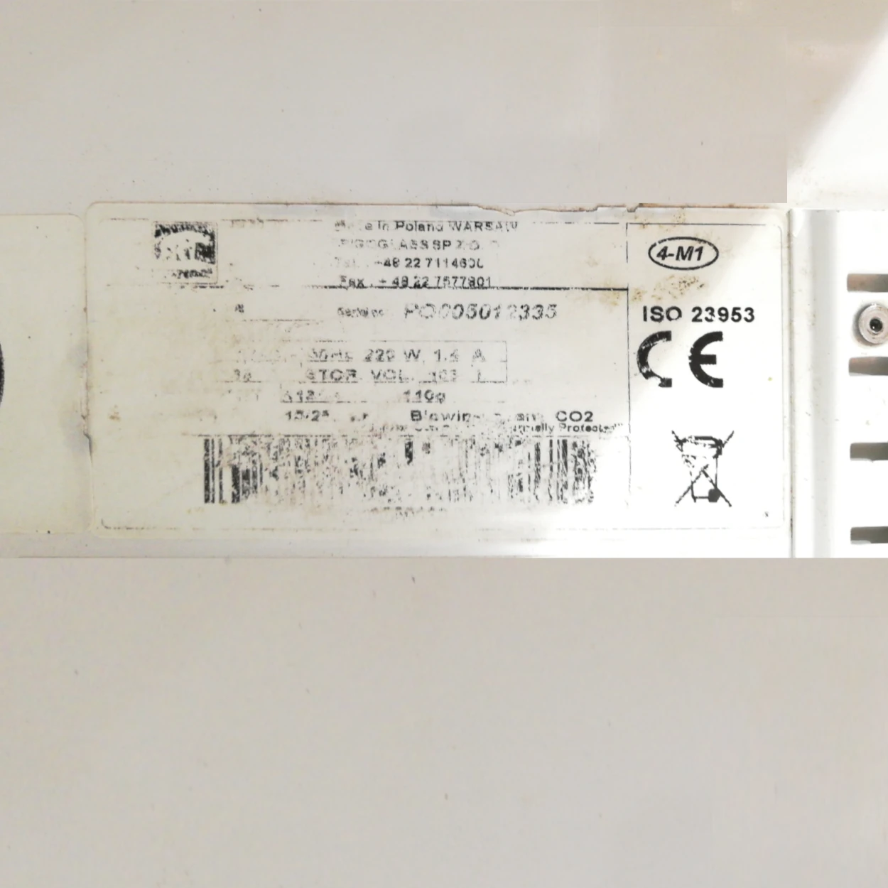 Nevera d'ocasió, amb porta de vidre (50x56x85cm) i de mides reduïdes en bon estat