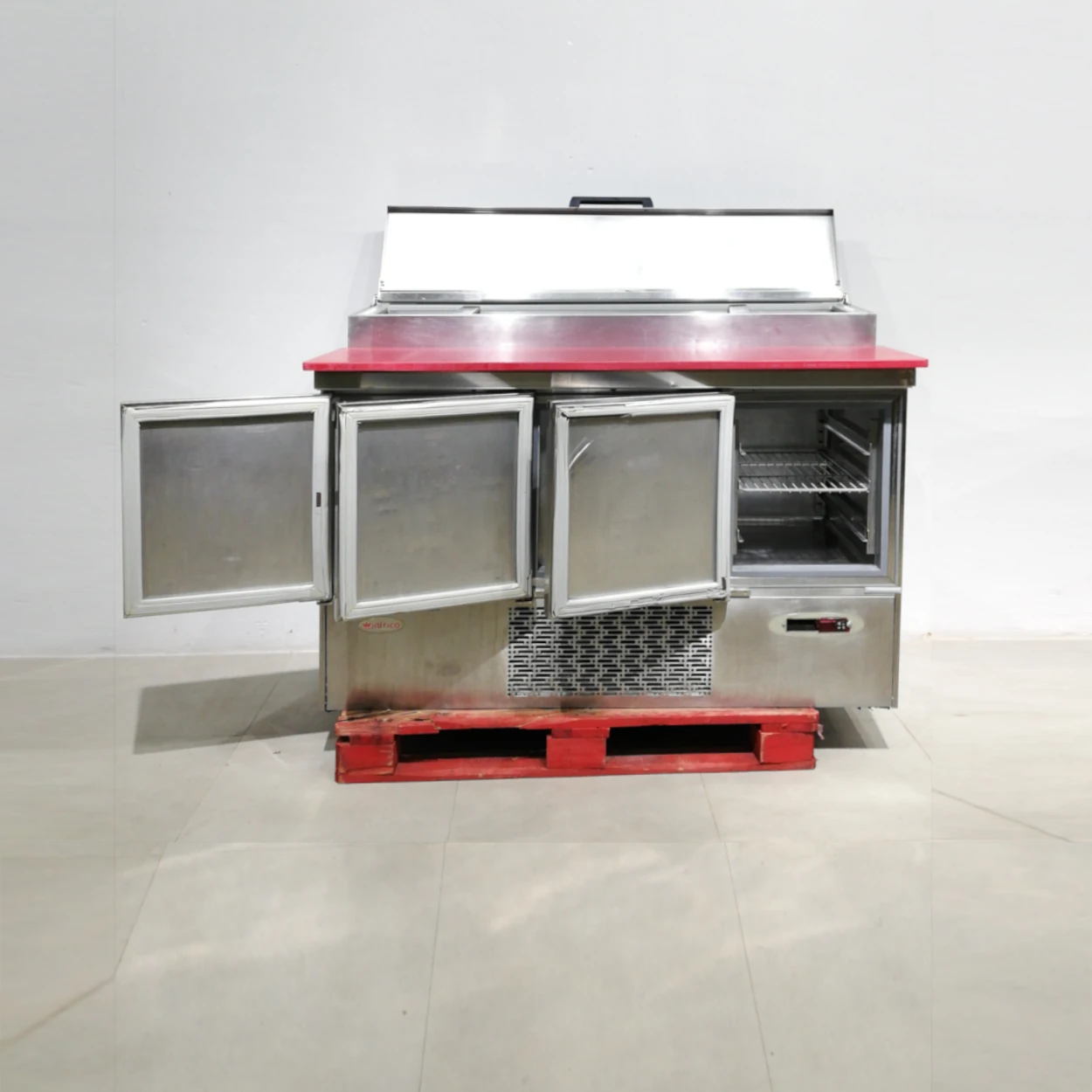 Taula freda amanides INFRICO (150x175x104cm) amb obertura superior i portes