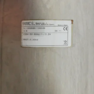 Peladora de patatas SAMMIC M-5 de acero inoxidable con soporte de segunda mano,