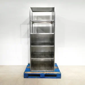 Prestatgeria d'acer inoxidable de 82x61x210cm perfecta per a bar, restaurant, hotel..