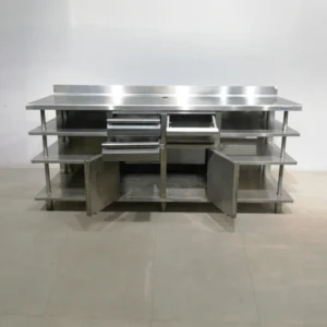 Mueble para cafetera INFRICO 169x60x115 cm de ocasión Fabricado en chapa de acero inoxidable