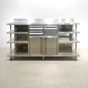 Mueble para cafetera INFRICO 169x60x115 cm de ocasión Fabricado en chapa de acero inoxidable