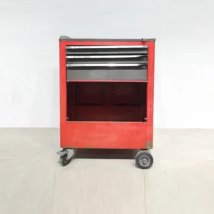 Carro fet de xapa d'acer (68x45x93cm)de gran qualitat i resistència amb 3 calaixos inferiors