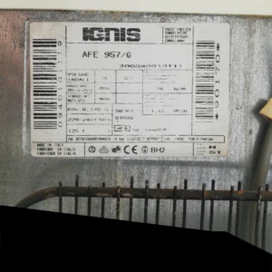 Congelador IGNIS AFE 957/G (134x60x85cm) d'ocasió perfecte per a botiga, bar, geladeria...