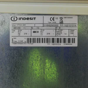 Congelador INDESIT OFAA 220 (88x60x87cm) d'ocasió perfecte per a botiga, bar, geladeria...