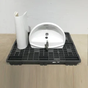 Pica de lavabo ROCA (63x53cm) amb peu de porcellana de color blanc de segona mà