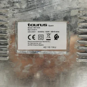 Màquina talla-embotits TAURUS MS150X (57x29x27cm) amb diàmetre del disc de ø19cm