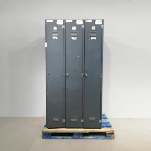 Mòdul de 3 taquilles 96x50x199cm fetes de xapa d'acer de gran qualitat i resistència