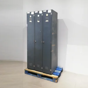 Mòdul de 3 taquilles 96x50x199cm fetes de xapa d'acer de gran qualitat i resistència