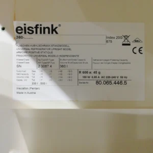 Nevera d'ocasió EISFINK SN230874 perfecta tant per a ús domèstic com professional