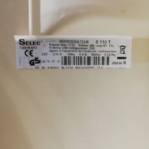 Frigorífico pequeño de ocasión SELEC S110T perfecto tanto para uso doméstico como professional