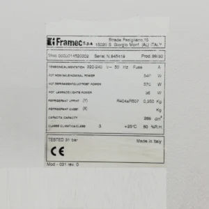 Expositor de gelats FRAMEC 14520302 procedent d'una empresa en tancament