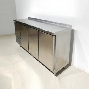 Mesa fría de ocasión 201x58x112cm perfecta para bar, restaurante, hotel...