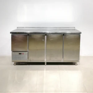 Mesa fría de ocasión 201x58x112cm perfecta para bar, restaurante, hotel...