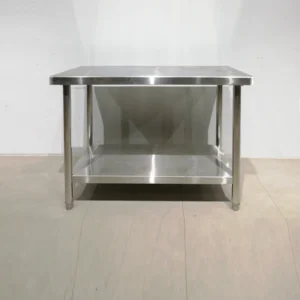 Taula d'acer inoxidable de 120x70x85cm de gran qualitat i resistència